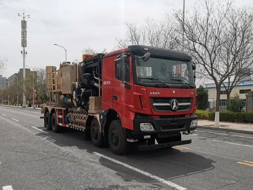Camion malaxeur de sable